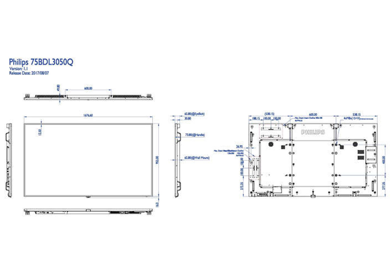 Philips Philips 75BDL3050Q/00 Q-line 4K UHD display Philips Philips 75BDL3050Q/00 Q-line 4K UHD display