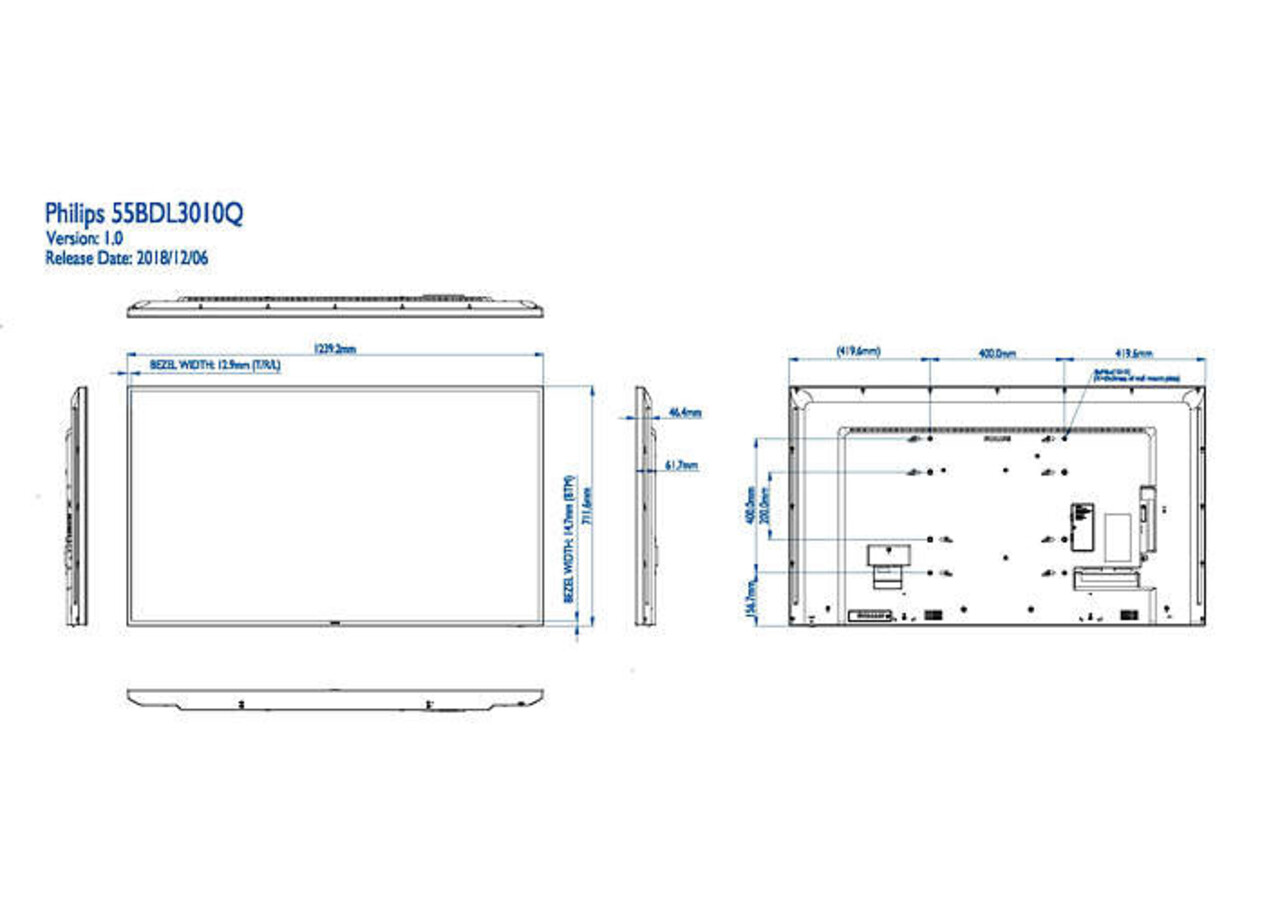 Philips Philips 55BDL3010Q/00 Q-line FHD display Philips Philips 55BDL3010Q/00 Q-line FHD display