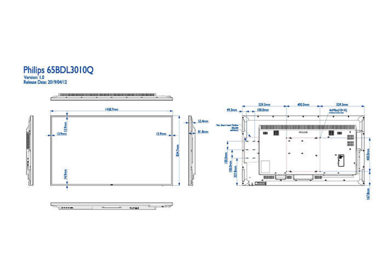 Philips Philips 65BDL3511Q/00 Q-line 4K UHD display Philips Philips 65BDL3511Q/00 Q-line 4K UHD display