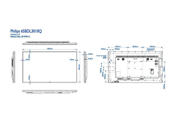 Philips Philips 65BDL3511Q/00 Q-line 4K UHD display Philips Philips 65BDL3511Q/00 Q-line 4K UHD display