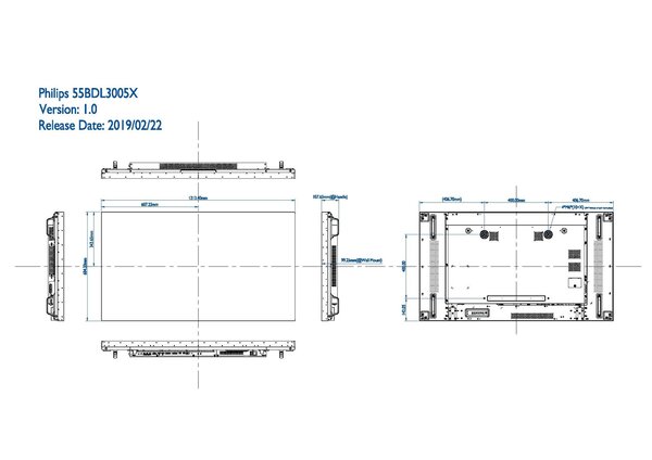 Philips Philips 55BDL1005X X-Line Full HD videowall display Philips Philips 55BDL1005X X-Line Full HD videowall display