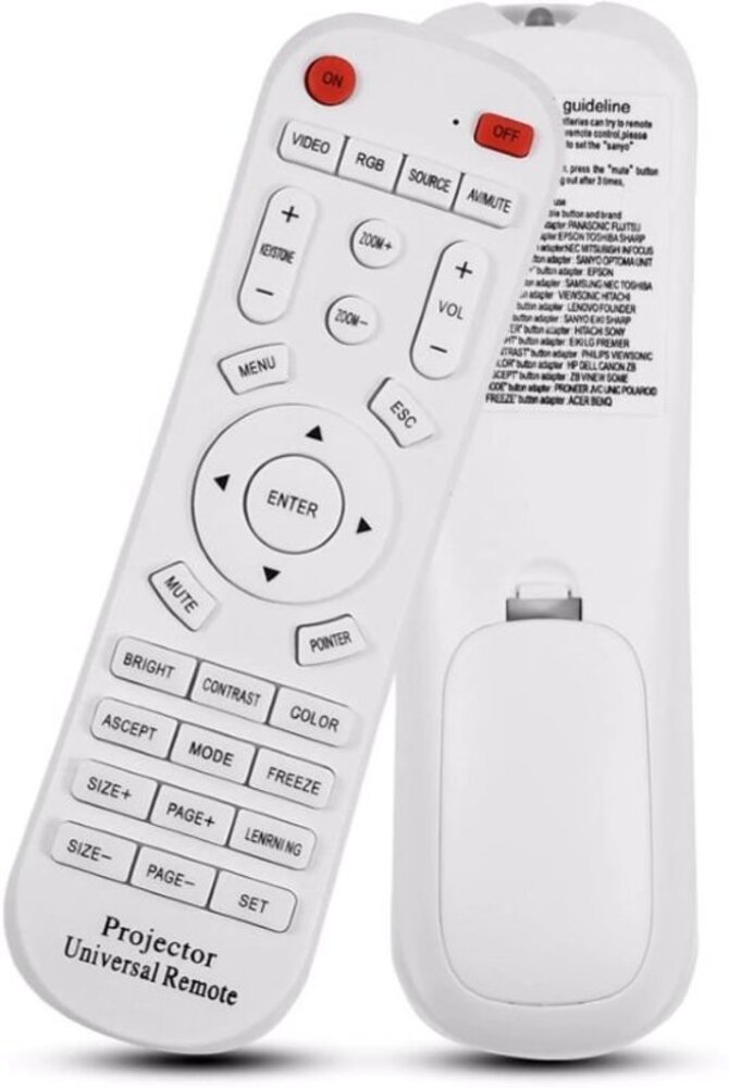 Universele afstandsbediening CA-004E voor beamers Universele afstandsbediening CA-004E voor beamers