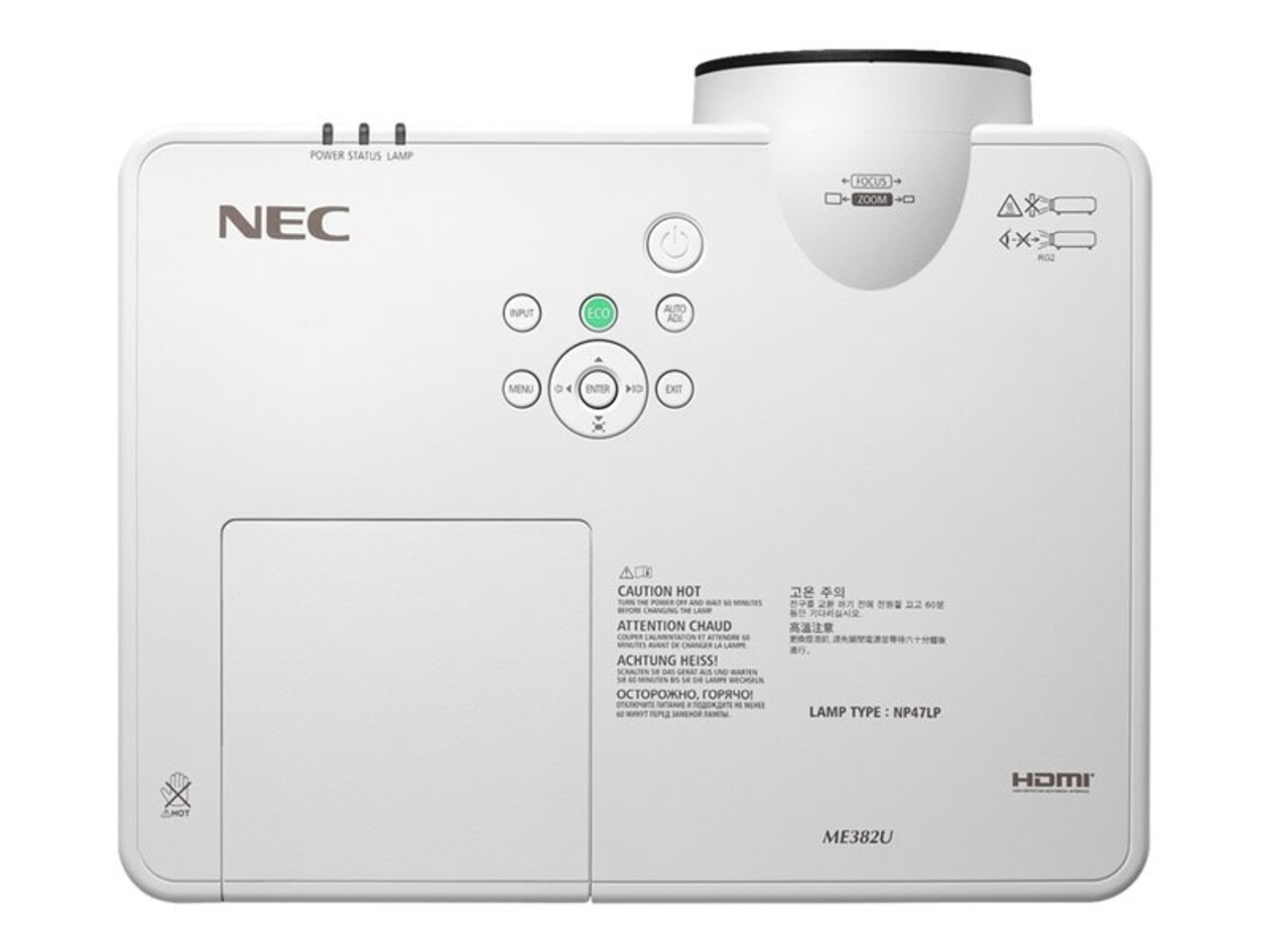 NEC NEC ME382U mobiele WUXGA beamer