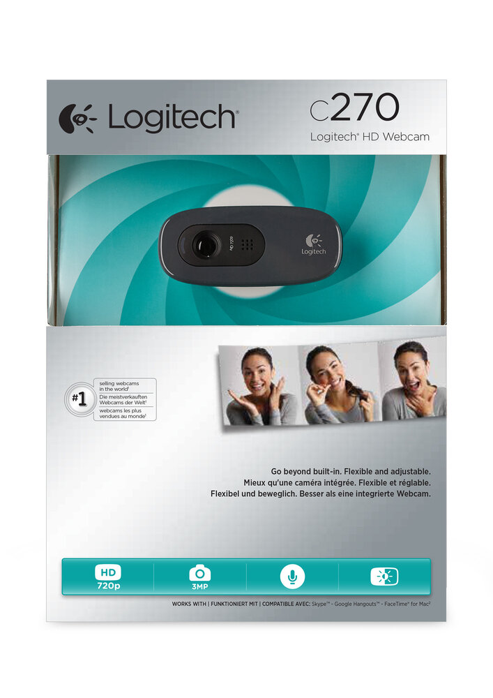 Logitech Logitech C270 HD Webcam 960-001063 Logitech Logitech C270 HD Webcam 960-001063