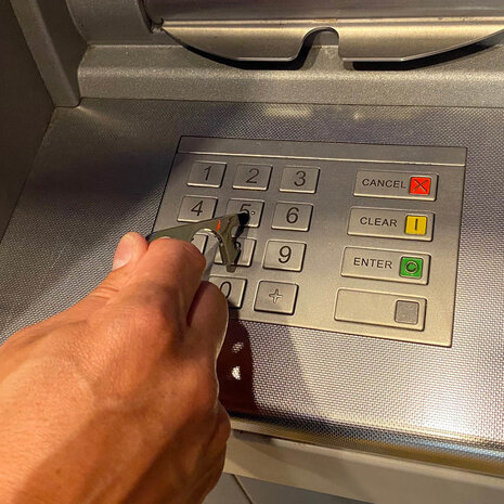 Mobiele deuropener Paean zilver black look met touchscreen ondersteuning