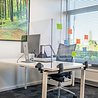Smit Visual Plexiglas scheidingsscherm met 2 bevestigingsklemmen Smit Visual Plexiglas scheidingsscherm met 2 bevestigingsklemmen