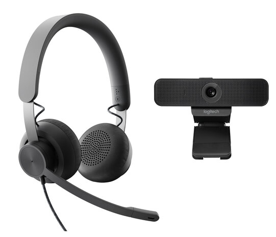 Logitech Logitech C925e met Zone Wired headset