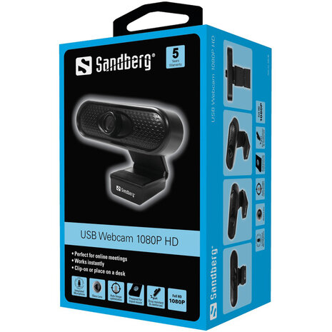 Sandberg Sandberg Full HD USB Webcam Sandberg Sandberg Full HD USB Webcam