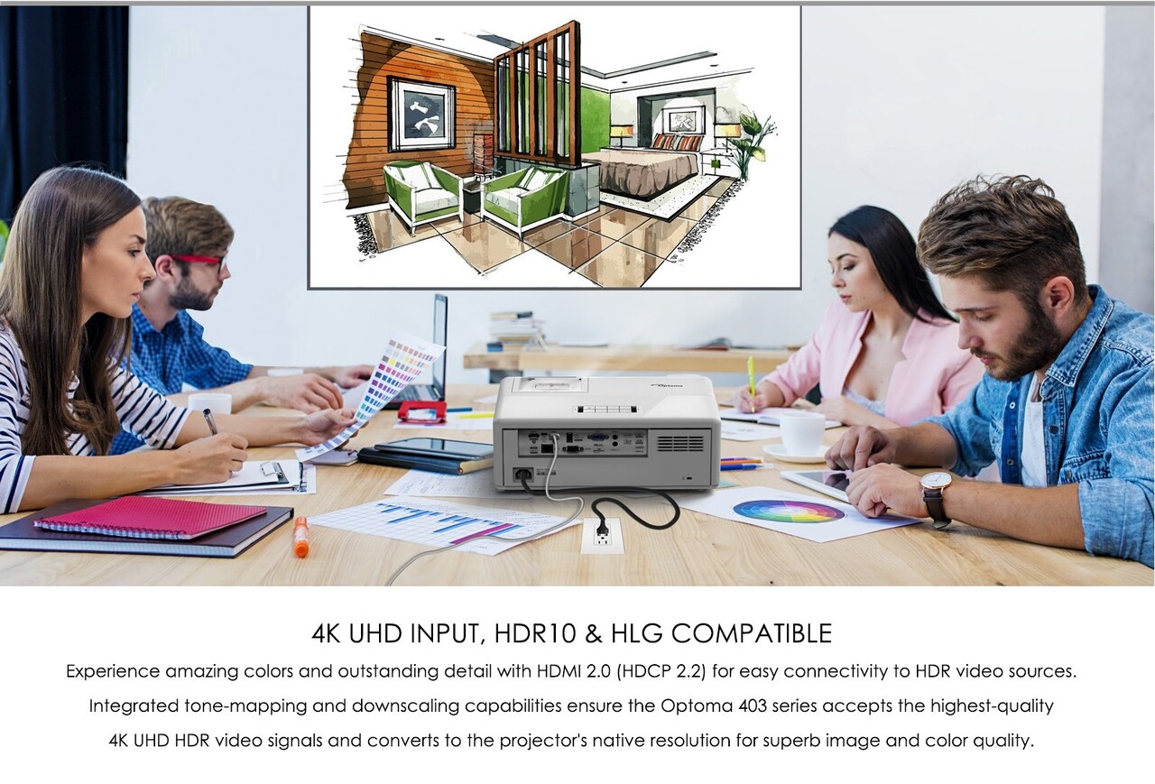 Optoma Optoma ZW403 WXGA laser beamer Optoma Optoma ZW403 WXGA laser beamer