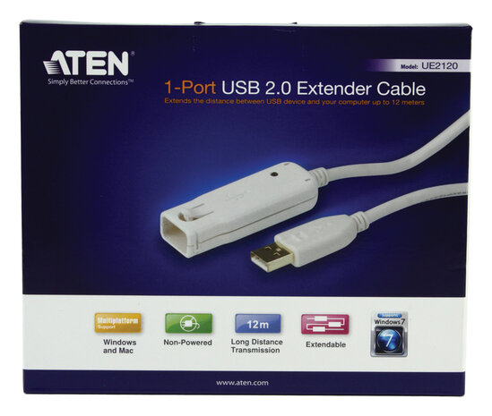 Aten AT-UE2120 optische USB kabel Aten AT-UE2120 optische USB kabel