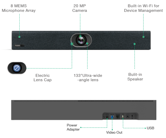 Yealink Yealink UVC40 All-in-one USB video bar Yealink Yealink UVC40 All-in-one USB video bar