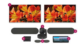 Videoconferencing set extra groot