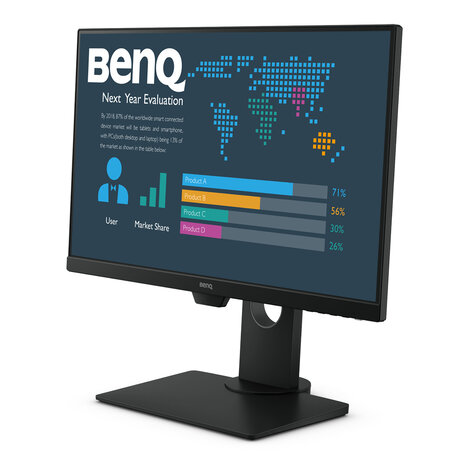 BenQ 24 inch Bedrijfsmonitor met Full HD-resolutie en Eye-Care-technologie BenQ 24 inch Bedrijfsmonitor met Full HD-resolutie en Eye-Care-technologie
