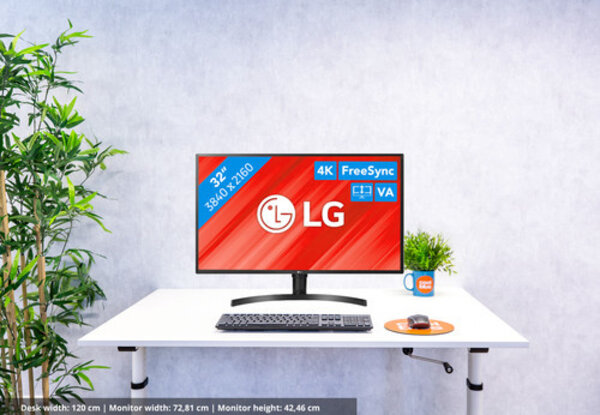 LG LG 32UK550-B UHD 4K-monitor van 31,5 inch LG LG 32UK550-B UHD 4K-monitor van 31,5 inch
