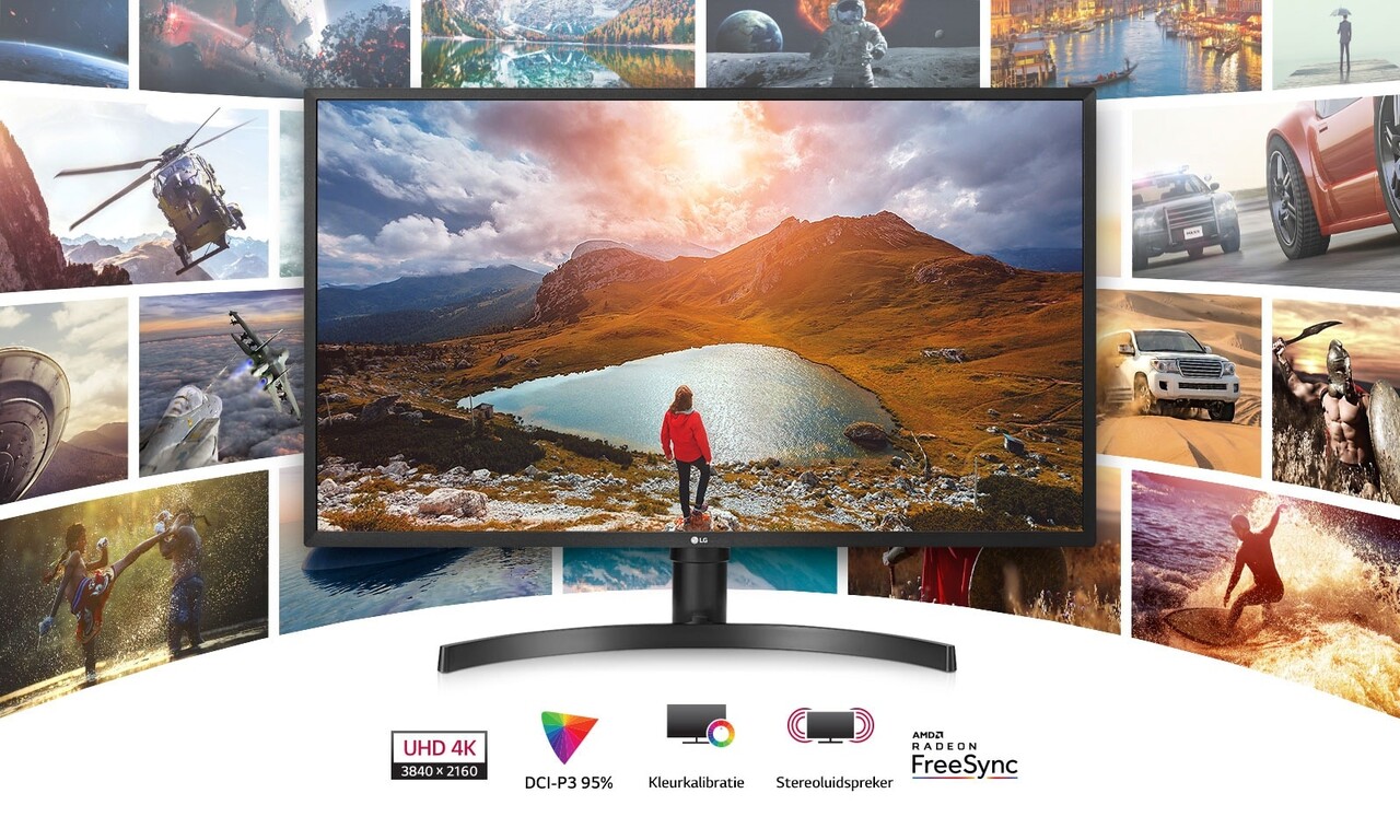 LG LG 32UK550-B UHD 4K-monitor van 31,5 inch LG LG 32UK550-B UHD 4K-monitor van 31,5 inch