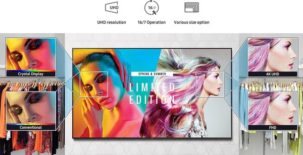 Samsung Samsung BE43A-H 43 "BET-H-serie Crystal UHD 4K Pro zakelijke tv Samsung Samsung BE43A-H 43 "BET-H-serie Crystal UHD 4K Pro zakelijke tv