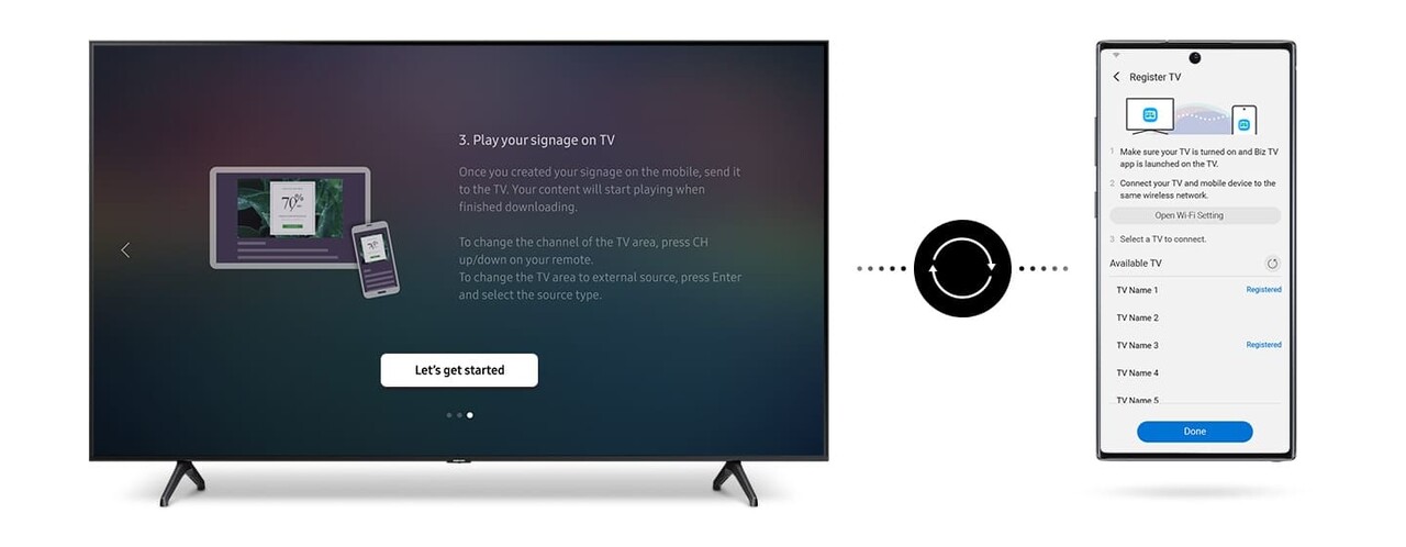 Samsung Samsung BE43A-H 43 "BET-H-serie Crystal UHD 4K Pro zakelijke tv Samsung Samsung BE43A-H 43 "BET-H-serie Crystal UHD 4K Pro zakelijke tv