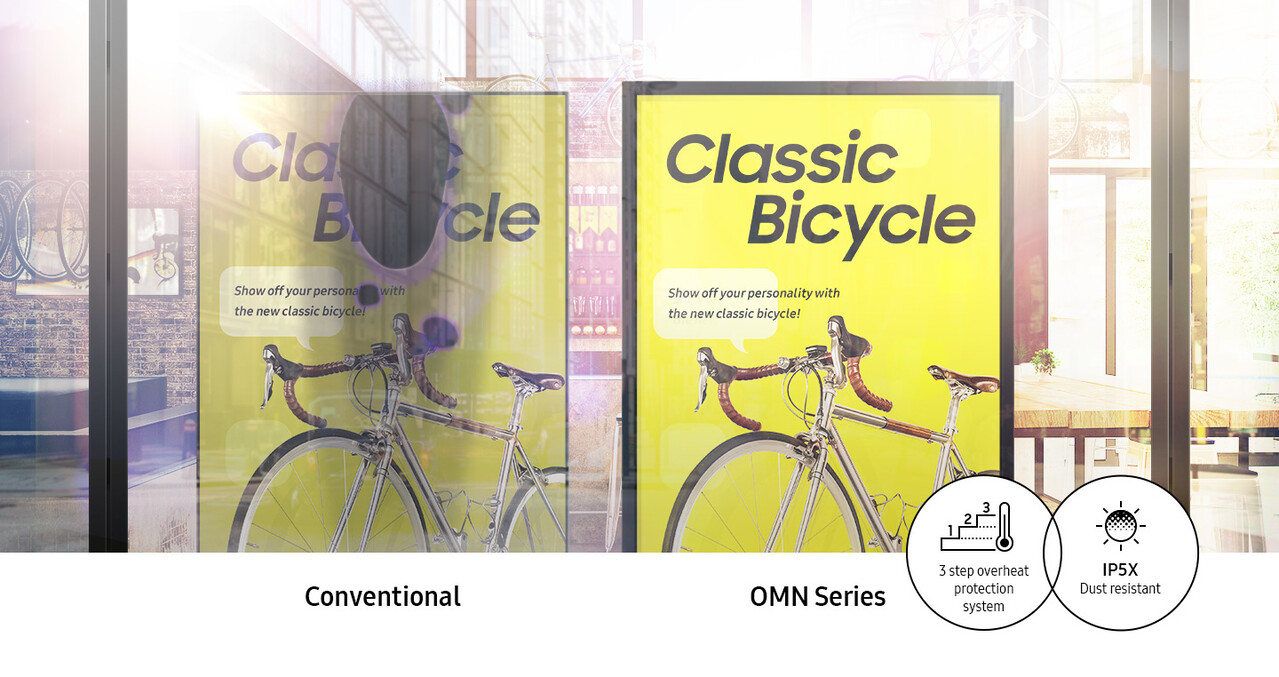 Samsung Samsung OM46N FHD semi-buiten signage Samsung Samsung OM46N FHD semi-buiten signage