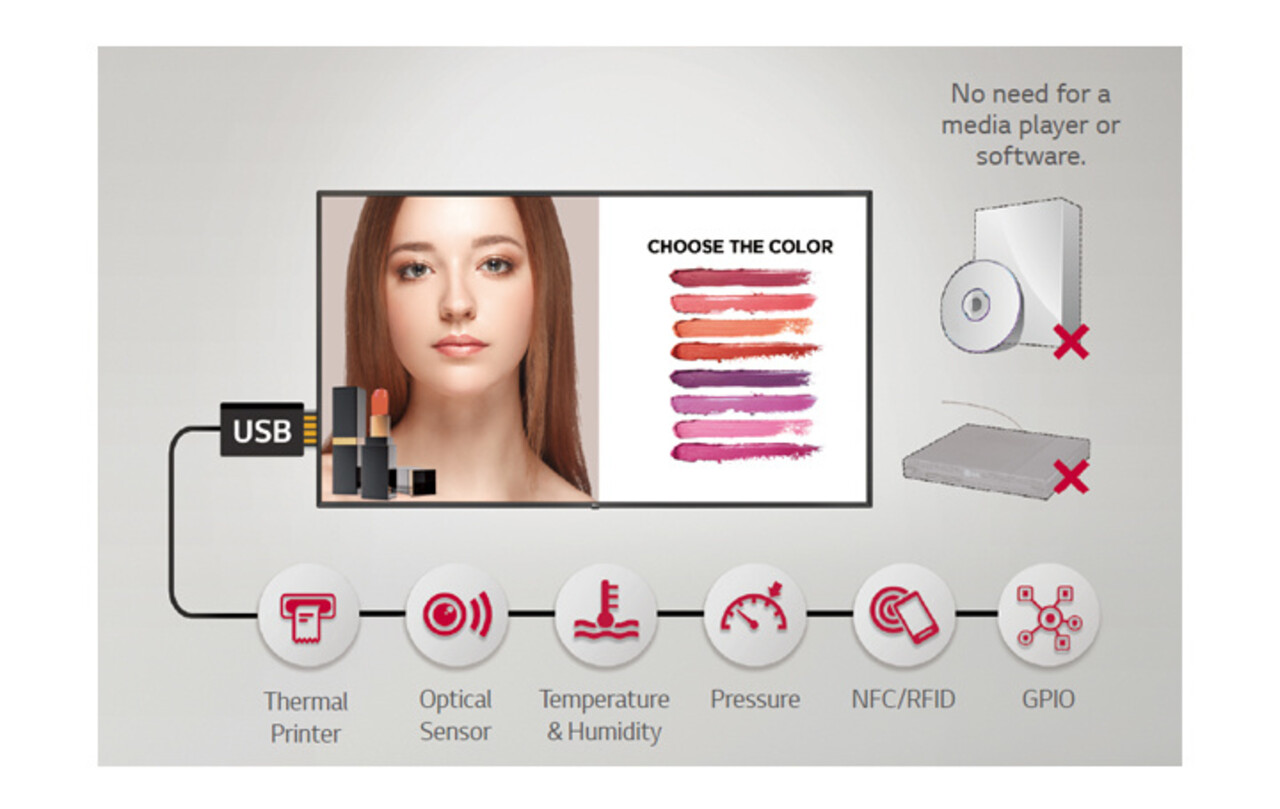 LG LG 43UL3G Basic 4k Ultra HD groot scherm LG LG 43UL3G Basic 4k Ultra HD groot scherm