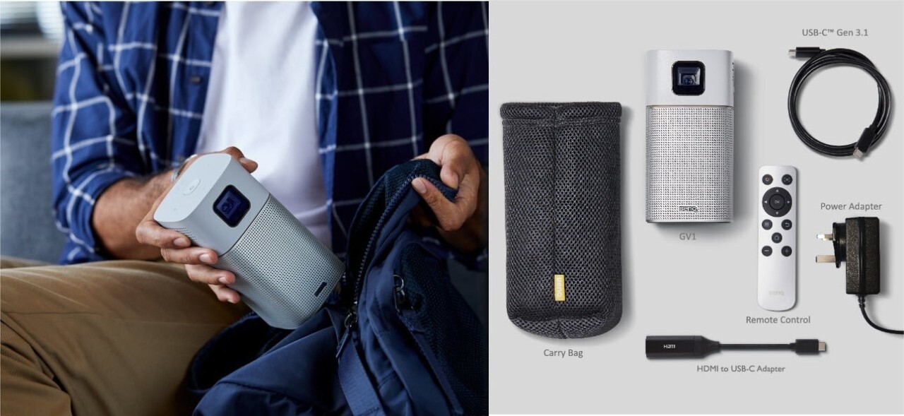 BenQ BenQ GV1 Draagbare projector met Wi-Fi en bluetooth-luidspreker BenQ BenQ GV1 Draagbare projector met Wi-Fi en bluetooth-luidspreker