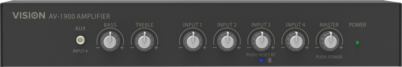 Vision Vision AV-1900 audiomixer-versterker Vision Vision AV-1900 audiomixer-versterker