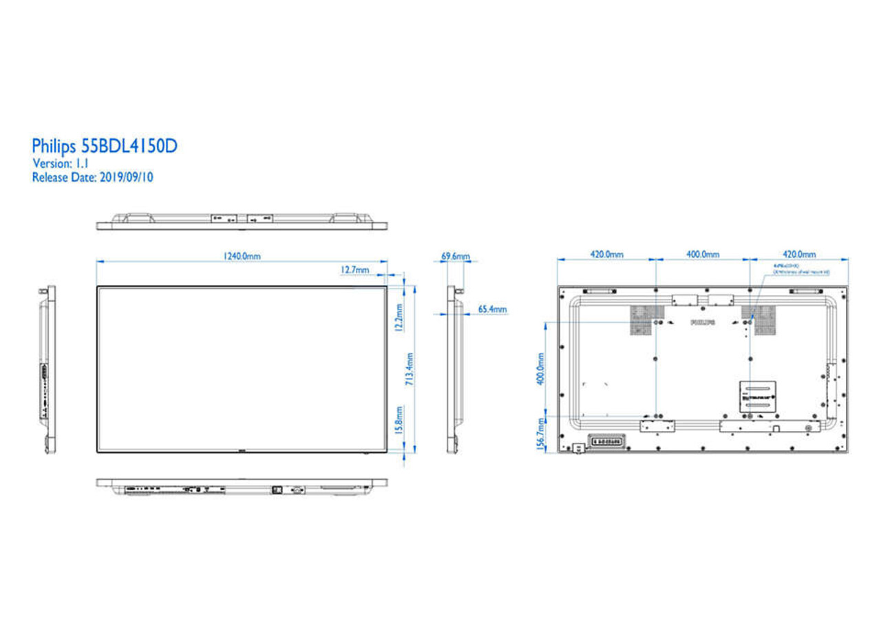 Philips Philips 65BDL4550D4K D-Line-scherm