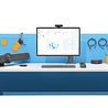 Logitech Logitech Rally Bar Mini Graphite All in One videoconferentie oplossing Logitech Logitech Rally Bar Mini Graphite All in One videoconferentie oplossing