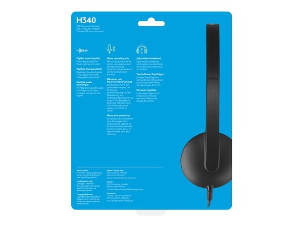 Logitech H340 USB Computer headset kopen Beamerexpert