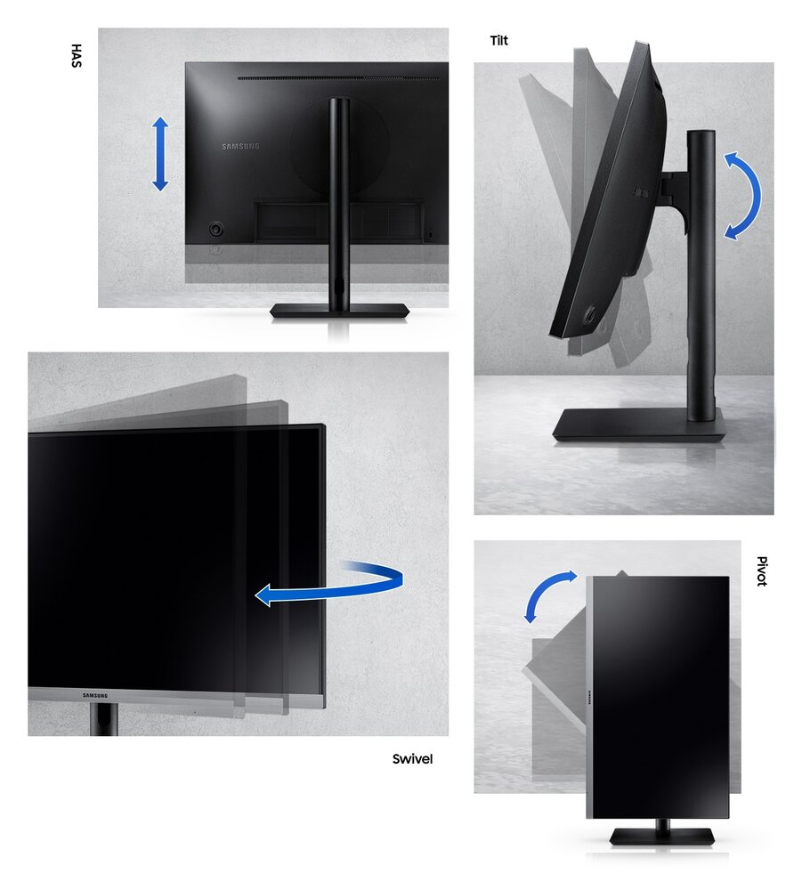 Samsung Samsung LS24R650FDU FHD zakelijke IPS monitor Samsung Samsung LS24R650FDU FHD zakelijke IPS monitor