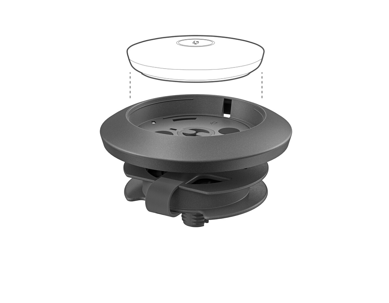 Logitech Logitech Rally Mic Pod Mount Zwart Logitech Logitech Rally Mic Pod Mount Zwart