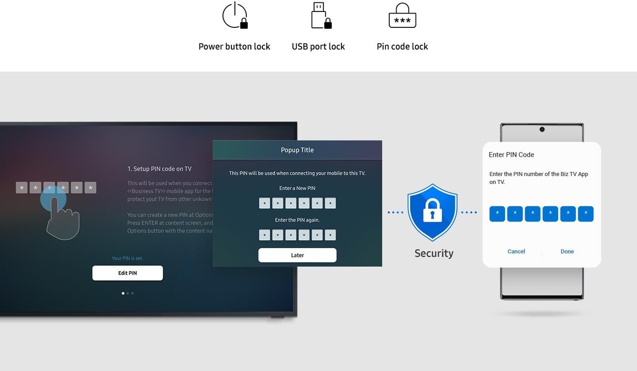 Samsung Samsung BH55T-G 55 inch 4K QLED buiten TV Samsung Samsung BH55T-G 55 inch 4K QLED buiten TV