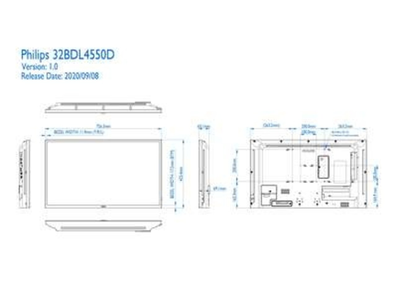 Philips Philips 32 inch UHD D-Line-display Philips Philips 32 inch UHD D-Line-display