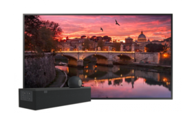 Samsung QB55R + Logitech MeetUp Samsung QB55R + Logitech MeetUp