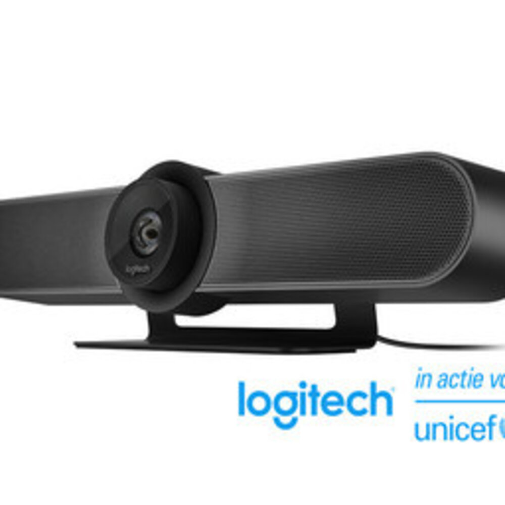 Samsung QB55R met Logitech MeetUp set Samsung QB55R met Logitech MeetUp set