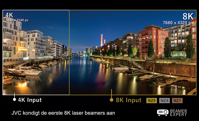 JVC kondigt de eerste 8K laser beamers aan JVC kondigt de eerste 8K laser beamers aan