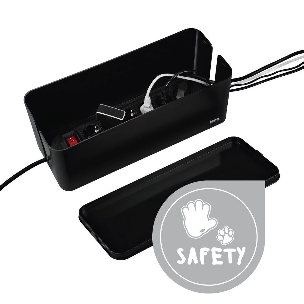 Hama Hama kabelbox maxi zwart Hama Hama kabelbox maxi zwart