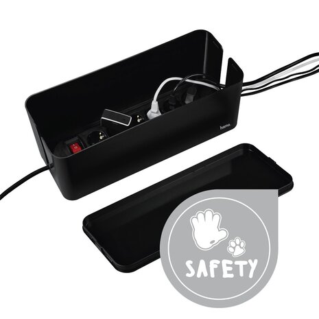 Hama Hama kabelbox maxi zwart Hama Hama kabelbox maxi zwart