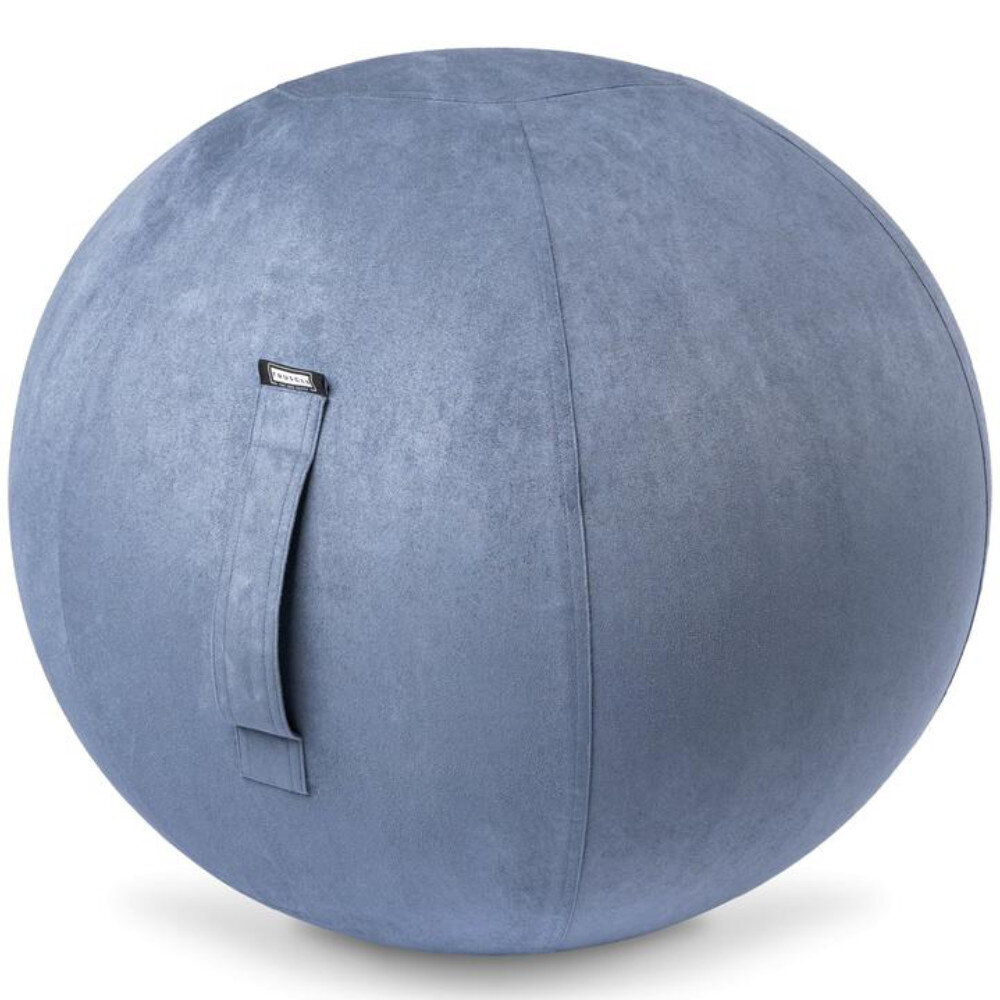 Fruscle Fruscle zitbal suède blauw