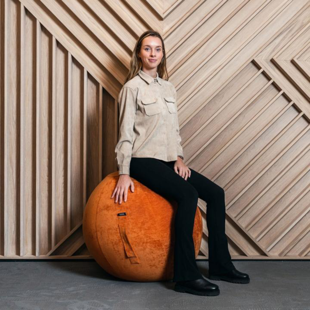 Fruscle Fruscle zitbal chenille roest Fruscle Fruscle zitbal chenille roest