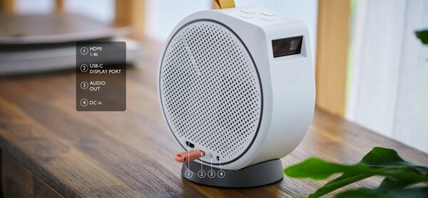 BenQ GV30 Mini beamer met Bluetooth speaker BenQ GV30 Mini beamer met Bluetooth speaker