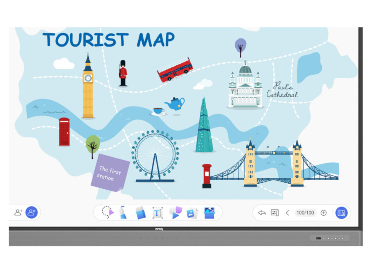 BenQ BenQ RM8603 4K UHD interactief touchscreen