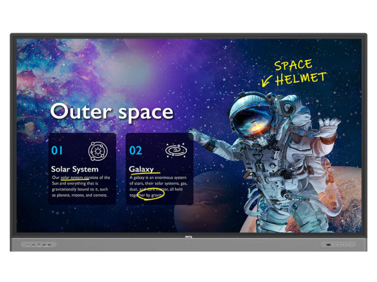 BenQ BenQ RM6503 4K UHD interactief touchscreen BenQ BenQ RM6503 4K UHD interactief touchscreen