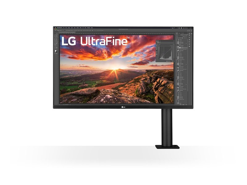 LG 27'' UHD 4K Ergo IPS-monitor met USB Type-C™