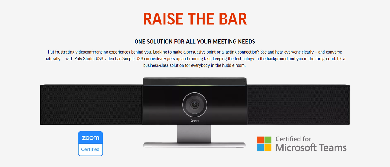 POLY POLY Studio Premium USB videobar POLY POLY Studio Premium USB videobar