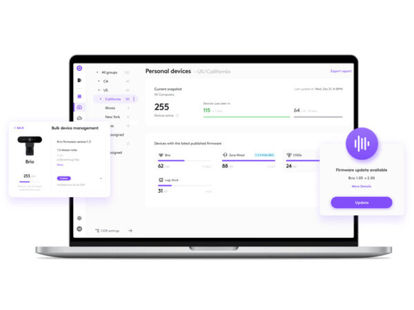 Logitech Logitech Logi Dock Docking station grijs Logitech Logitech Logi Dock Docking station grijs