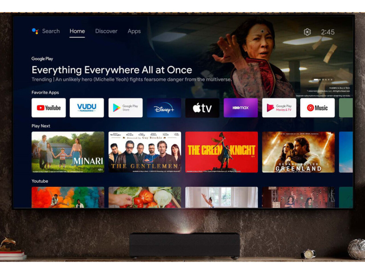 Optoma Optoma CinemaX D2 smart laser TV Optoma Optoma CinemaX D2 smart laser TV