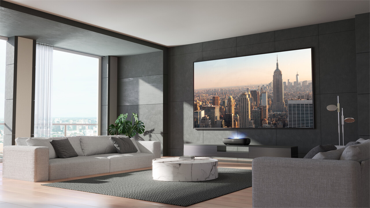 Hisense Hisense 100L9HD Laser TV inclusief 100"ALR scherm Hisense Hisense 100L9HD Laser TV inclusief 100"ALR scherm