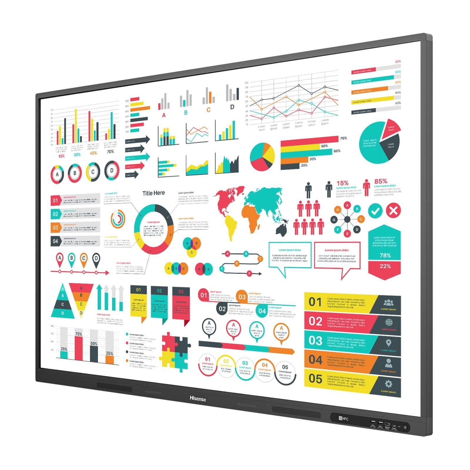 Hisense 86WR6CE interactieve touchscreen afbeelding