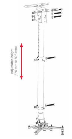 Optoma Optoma OCM815B plafondbeugel Optoma Optoma OCM815B plafondbeugel