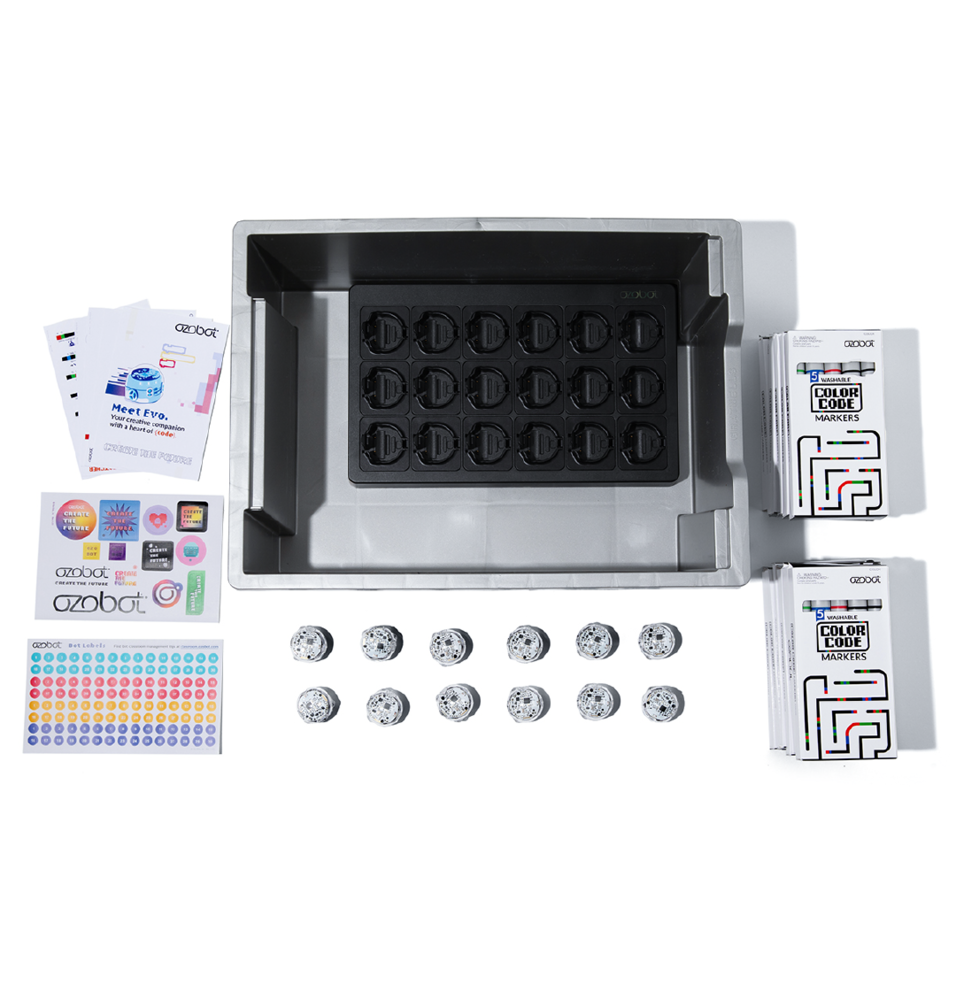 Ozobot Ozobot Evo Classroom Kit 12 stuks Ozobot Ozobot Evo Classroom Kit 12 stuks
